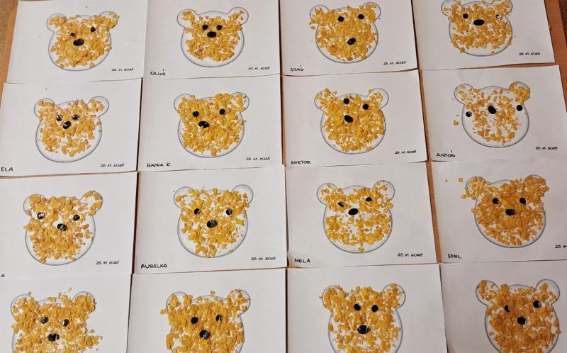 Praca plastyczna ,,Miś'', grupa 3