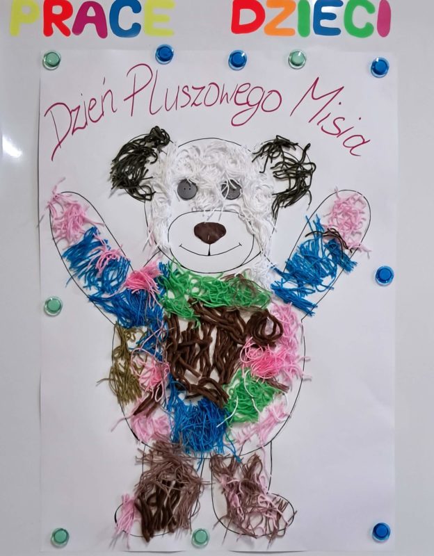 Praca plastyczna ..Miś'', grupa 1